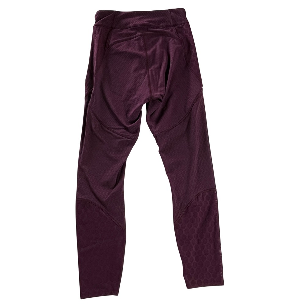Lululemon The Lab Geo Tight 28" Plum Honeycomb Mesh Leggings Size 6